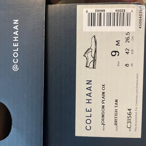 Cole Haan Johnson Plain Oxford British Tan US 9 men - Picture 11 of 11